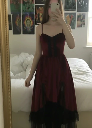 Robe Velours Bordeaux Noire – Élégante / Gothique Chic / Soirée / Automne-Hiver, brand: Solène Rosefield, condizioni: Ottime, taglia: M / IT 42 / EU 38, €79.99, €84.69 include la Protezione acquisti Pro