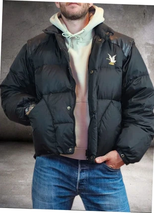 Chevignon 🇲🇫 Doudoune en Duvet Vintage, Manches amovible, Épaules en cuir., marque: Chevignon, état: Très bon état, taille: XL, 109,00 €, 115,15 € Protection acheteurs incluse