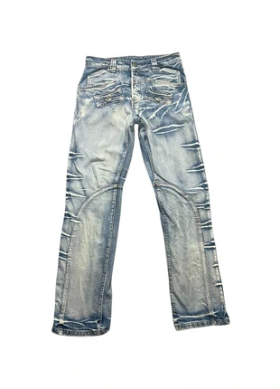 Jean Y2K / Vinatge Brodé à Motif - Taille 38 - Taille base - Coupe Droite, merk: Vintage Dressing, staat: Heel goed, maat: W28 | FR 38, € 24,00, € 25,90 inclusief Kopersbescherming