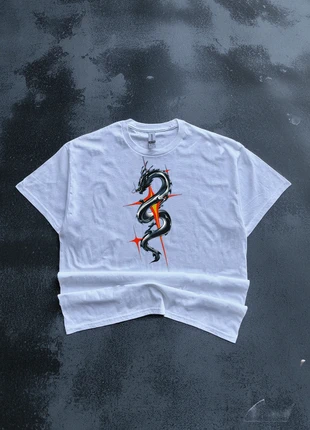 T-shirt vintage graphic tee boxy dragon, marke: Graphic Tee, zustand: Sehr gut, größe: XL, 9,99 €, 11,19 € beinhaltet Vinted-Käuferschutz Pro