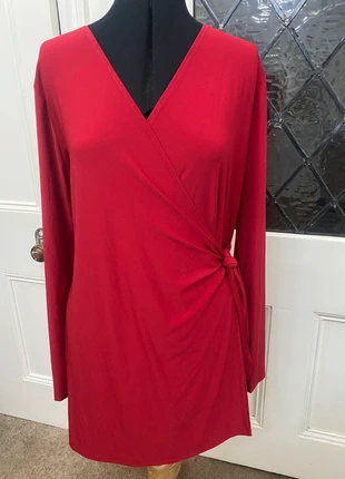 Red Attitudes by Renée Wrap Dress/Tunic – Size L, brand: Attitudes by Renée, condition: New with tags, size: L / UK 16-18, £6.50, £7.53 includes Buyer Protection