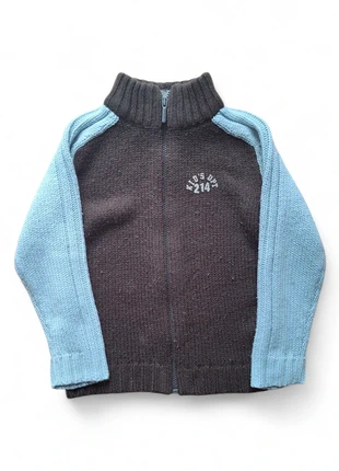 Gilet zippé Okaïdi 5 ans Marron Bleu Clair, marque: Okaïdi, état: Bon état, taille: 5 ans / 110 cm, 4,00 €, 4,90 € Protection acheteurs incluse