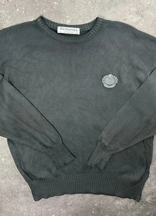 Pull Burberrys noir logo brodé - M homme - coton vintage BBRL09, marque: Burberry, état: Bon état, taille: M, 22,00 €, 23,80 € Protection acheteurs (Pro) incluse