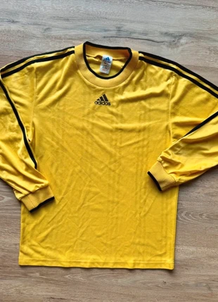 Maillot foot Adidas manches longues vintage années 80/90 jaune taille M, brand: adidas, condition: Good, size: M, €19.00, €20.65 includes Buyer Protection Pro
