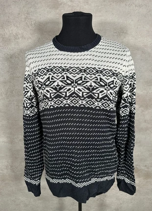 Pull Hiver Ethnic Vintage 80s 90s y2k Clockhouse noir blanc motif nordique taille M, brand: Vintage Dressing, condition: Very good, size: M, €30.00, €32.20 includes Buyer Protection Pro