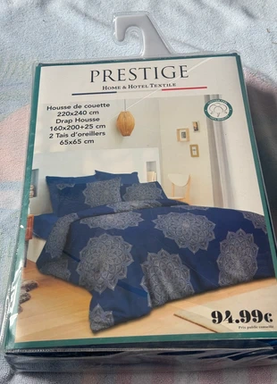 Housse de couette 220x240 + drap housse – Prestige, brand: prestige, condition: Very good, size: Super King (220-240 cm x 220-260 cm), €16.50, €18.03 includes Buyer Protection