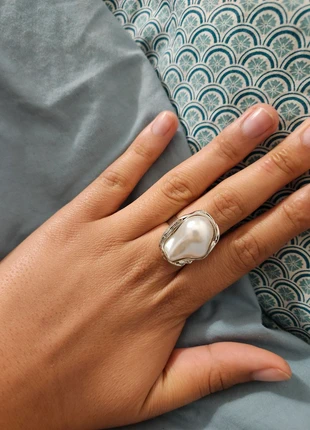 Magnifique bague perle, brand: acier inoxydable, condition: New with tags, size: Adjustable, €5.00, €5.95 includes Buyer Protection