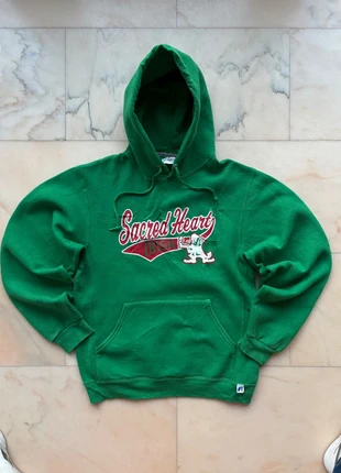 90s Russell Athletic College Hoodie Green - Size S, marque: Russell Athletic, état: Très bon état, taille: S, 22,00 €, 23,80 € Protection acheteurs incluse