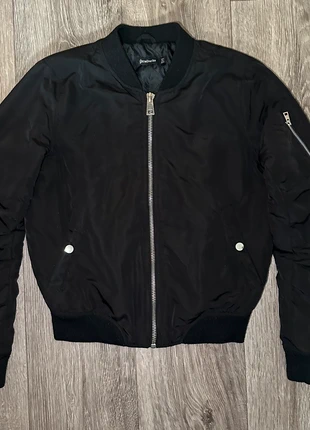 Bomber noir Stradivarius Femme, brand: Stradivarius, condition: Very good, size: S / 36 / 8, €9.90, €11.10 includes Buyer Protection