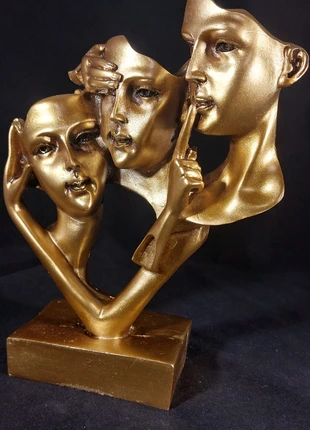 Sculptuur beeld horen zien en zwijgen., marque: Elegant, état: Bon état, 25,00 €, 26,95 € Protection acheteurs incluse