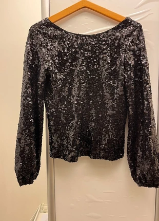 Pull paillettes noires stretch plusieurs tailles, brand: Grace & Mila, condition: Very good, size: M / 38 / 10, €26.00, €28.00 includes Buyer Protection