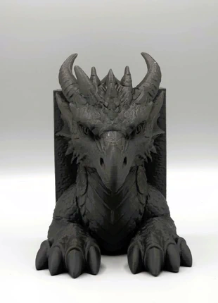 Serre-livres Dragon Noir Mat – 17 cm – Décoration Fantasy Premium – Pièce Lourde & Majestueuse, marca: les audacieuses, estado: Novo com etiquetas, €32.99, €35.34 inclui Proteção do Comprador Pro