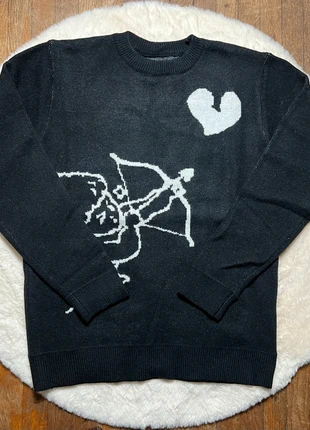 Pull maille oversize tendance , knit Y2K streetwear Aesthetic en coton avec motif - Taille L, merk: Aesthetic, staat: Nieuw zonder prijskaartje, maat: L, € 24,90, € 26,85 inclusief Kopersbescherming Pro