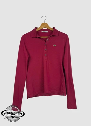 Polo Pull haut manche longue à col Vintage hiver Lacoste Rouge Bordeaux - S (B85), marca: Lacoste, estado: Muito bom, tamanho: S / 36 / 8, €24.00, €25.90 inclui Proteção do Comprador Pro