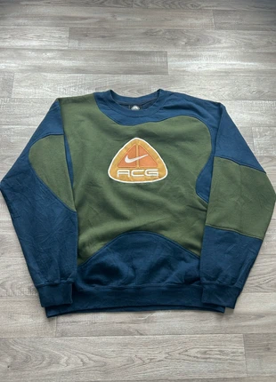 Sweat Nike ACG made in USA rework bleu marine et kaki en coton taille L, brand: Nike ACG, condition: Very good, size: L, €29.00, €31.15 includes Buyer Protection