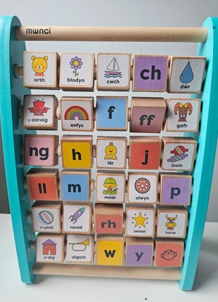 Mwnci Welsh Alphabet Abacus Montessori Learning, brand: mwnci, condition: Very good, size: One size, £10.00, £11.10 includes Buyer Protection