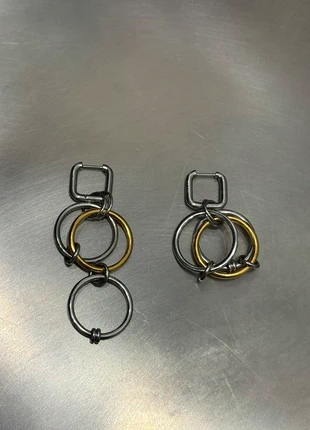 Asymmetrical Bicolor Stainless Steel Earrings Handmade, marke: CHROME, zustand: Neu, mit Etikett, 23,00 €, 24,85 € inklusive Vinted-Käuferschutz