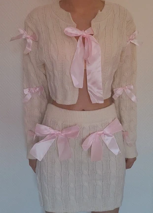 ensemble jupe + haut noeud kawaii neuf, marque: YesStyle, état: Neuf sans étiquette, taille: S / 36 / 8, 14,90 €, 16,35 € Protection acheteurs incluse