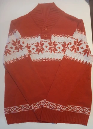 Pull rouge hiver L - motif nordique Noël, marque: Vintage Dressing, état: Très bon état, taille: L, 19,00 €, 20,65 € Protection acheteurs incluse