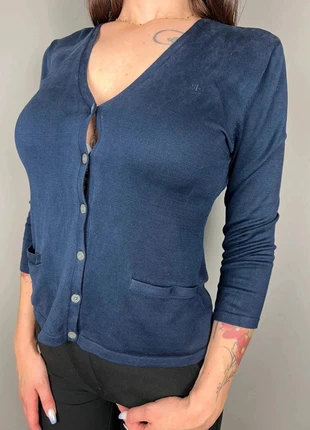 Gilet cardigan Lauren Ralph Lauren bleu marine femme S − soie LRL 181, marque: Ralph Lauren, état: Bon état, taille: S / 36 / 8, 7,00 €, 8,05 € Protection acheteurs (Pro) incluse