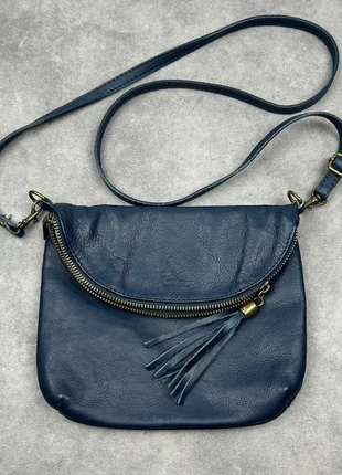 Pochette Femme Cuir véritable Bleu marine, estado: Muito bom, €22.00, €23.80 inclui Proteção do Comprador