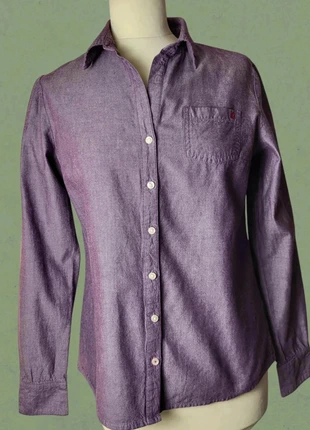 Chemise Tommy Hilfiger violette S | Tommy Hilfiger purple shirt S, brand: Tommy Hilfiger, condition: Very good, size: S / 36 / 8, €14.90, €16.35 includes Buyer Protection