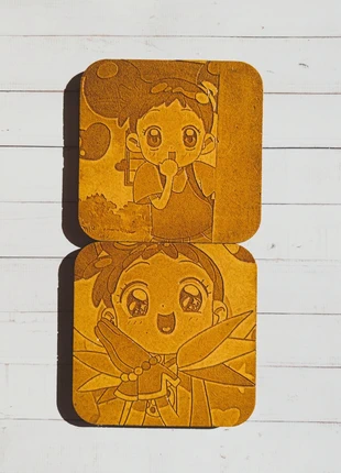 Lot de 2 dessous de verre / Ojamajo Doremi, brand: Fait Main, condition: Very good, €12.00, €13.30 includes Buyer Protection Pro