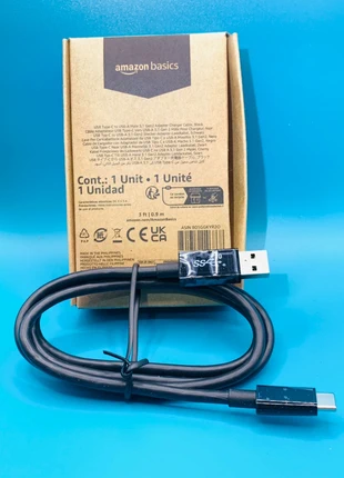Amazon Basics USB-C to USB-A Fast Charger Cable (0.9m), brand: Amazon, condition: New with tags, £1.00, £1.75 includes Buyer Protection Pro