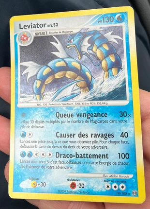 Carte Pokémon Leviator holo 19/100, marque: Pokémon, état: Très bon état, 4,90 €, 5,85 € Protection acheteurs incluse