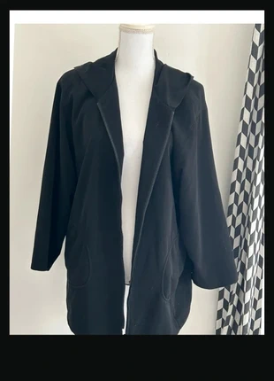 Caban à Capuche Noir - Taille 42 - Style Chic et Confort Moderne, marque: Inconnu, état: Très bon état, taille: XL / 42 / 14, 14,90 €, 16,35 € Protection acheteurs (Pro) incluse