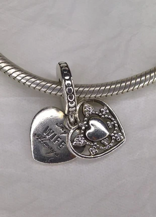 Charm Pandora Cœur double• Authentique ALE S925 • TBE, brand: Pandora, condizioni: Ottime, €14.00, €15.40 include la Protezione acquisti