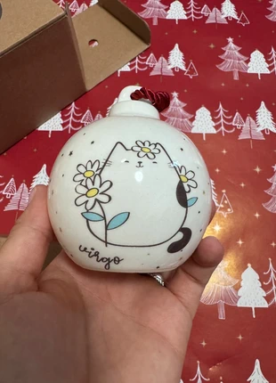 Palla di Natale in ceramica Gatto zodiaco, marque: Tivoli, état: Neuf avec étiquette, 5,00 €, 5,95 € Protection acheteurs incluse