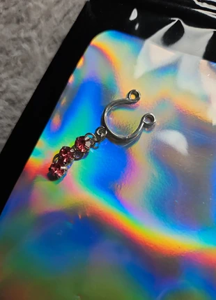 New Fake Piercing - Pink Gemstones, merk: Pink, staat: Nieuw zonder prijskaartje, € 1,00, € 1,75 inclusief Kopersbescherming