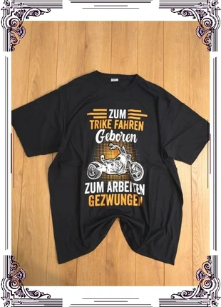 T-shirt homme XXXL noir Port & Company 🇩🇪 Trike moto biker vintage – Zum Trike Fahren Geboren, merk: Port & Company, staat: Heel goed, maat: XXXL, € 14,00, € 15,40 inclusief Kopersbescherming