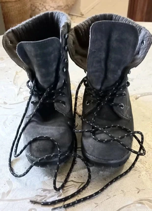 Bottines montantes chaudes, suédine grises, New Lander – 38, marca: New Lander, estado: Muy bueno, tamaño: 38, 11,50 €, 12,78 € Protección al comprador incluida