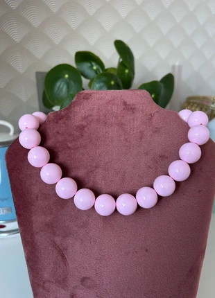 Licht roze kralen ketting groot, merk: Roze, staat: Nieuw zonder prijskaartje, € 9,00, € 10,15 inclusief Kopersbescherming