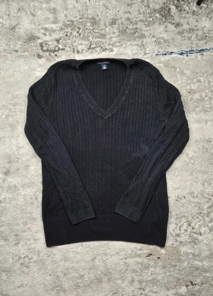 Pull Tommy Hilfiger noir Femme L – Col V – 100% coton, brand: Tommy Hilfiger, condition: Very good, size: L / 40 / 12, €5.00, €5.95 includes Buyer Protection