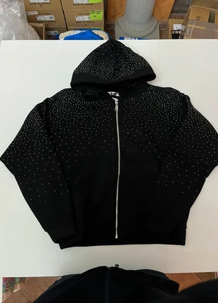 Ziphoodie Black glitter, brand: Vintage Dressing, condizioni: Nuovo senza cartellino, taglia: L, €34.99, €37.44 include la Protezione acquisti