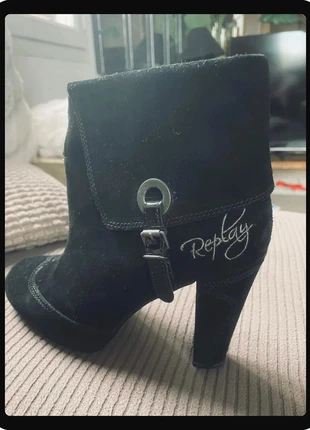 🖤 Bottines noires Replay – Taille 38 (talons 10 cm), marque: Replay, état: Neuf avec étiquette, taille: 38, 34,90 €, 37,35 € Protection acheteurs incluse