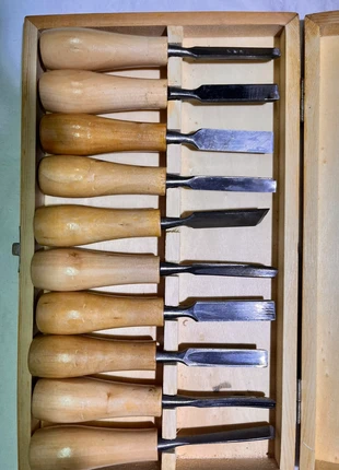 Juego de cinceles y gubias, marca: Juego, estado: Novo com etiquetas, €18.00, €19.60 inclui Proteção do Comprador