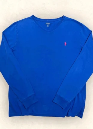 T-shirt Ralph Lauren manches longues bleu électrique homme M, coton, col rond logo brodé (3042), marke: Ralph Lauren, zustand: Sehr gut, größe: M, 18,00 €, 19,60 € beinhaltet Vinted-Käuferschutz Pro