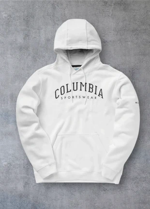 Hoodie//Sweat à capuche Columbia Sportswear blanc logo noir – Taille M – Neuf avec étiquette, brand: Columbia, condizioni: Nuovo con cartellino, taglia: M, €34.99, €37.44 include la Protezione acquisti Pro