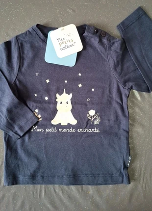 Tee-shirt manches longues mixte 18 mois 🦫 Mes Petits Cailloux, marque: Mes Petits Cailloux, état: Neuf avec étiquette, taille: 12-18 mois / 80 cm, 6,99 €, 8,04 € Protection acheteurs incluse