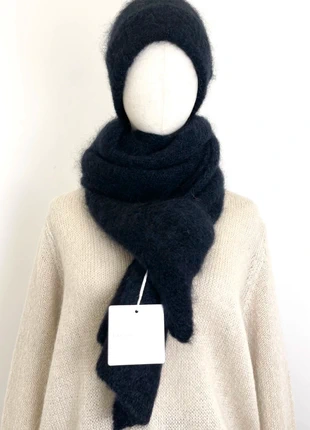 Écharpe mohair noire, état: Neuf avec étiquette, 55,00 €, 58,45 € Protection acheteurs (Pro) incluse