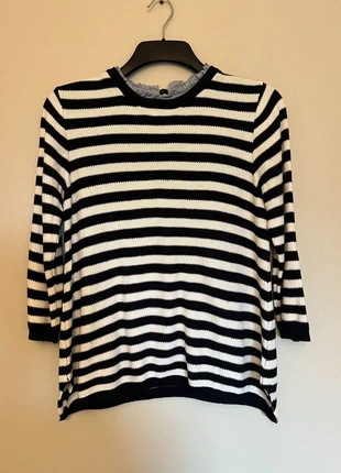 Ladies Seraphine Striped Maternity Jumper with Detachable Collar – Size Small, brand: Seraphine, condition: Very good, size: S / 8, £10.00, £11.20 includes Buyer Protection