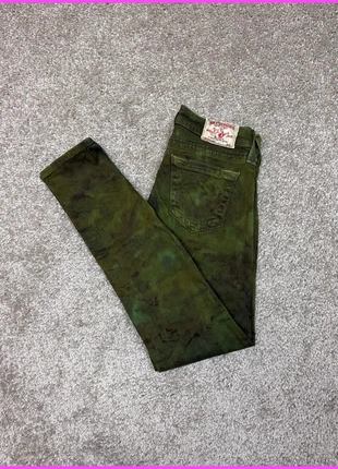 True Religion Casey Jean pantalon super skinny camouflage vert streetwear made in USA femme - XS, marca: True Religion, estado: Muito bom, tamanho: XS / 34 / 6, €27.00, €29.05 inclui Proteção do Comprador
