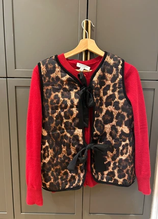 Leopard Gilet with Bows, brand: Vintage Love, condition: Very good, size: M / 38 / 10, €15.00, €16.45 includes Buyer Protection
