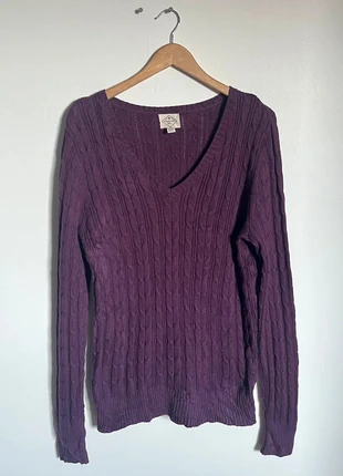 Pull col V en maille St John’s Bay violet - L Femme, marque: Vintage Dressing, état: Très bon état, taille: L / 40 / 12, 6,00 €, 7,00 € Protection acheteurs incluse