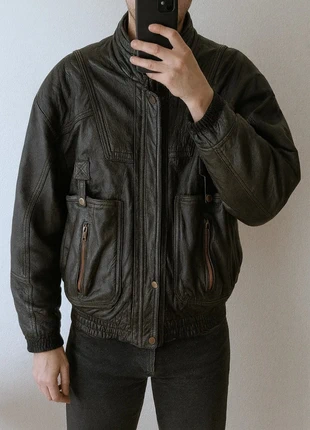 Blouson vintage cuir véritable noir | Pièce rare collector XL, marca: Rare, estado: Bueno, tamaño: XL, 48,00 €, 51,10 € Protección al comprador incluida