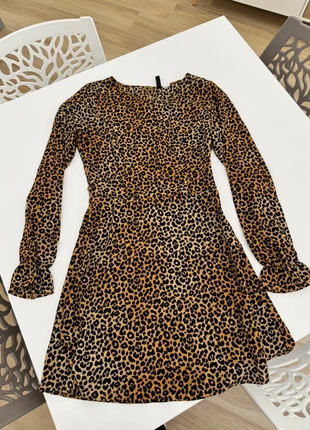 Mini dress leopardato H&M Taglia S 🐆, brand: H&M, condizioni: Ottime, taglia: S / IT 40 / EU 36, €8.00, €9.10 include la Protezione acquisti